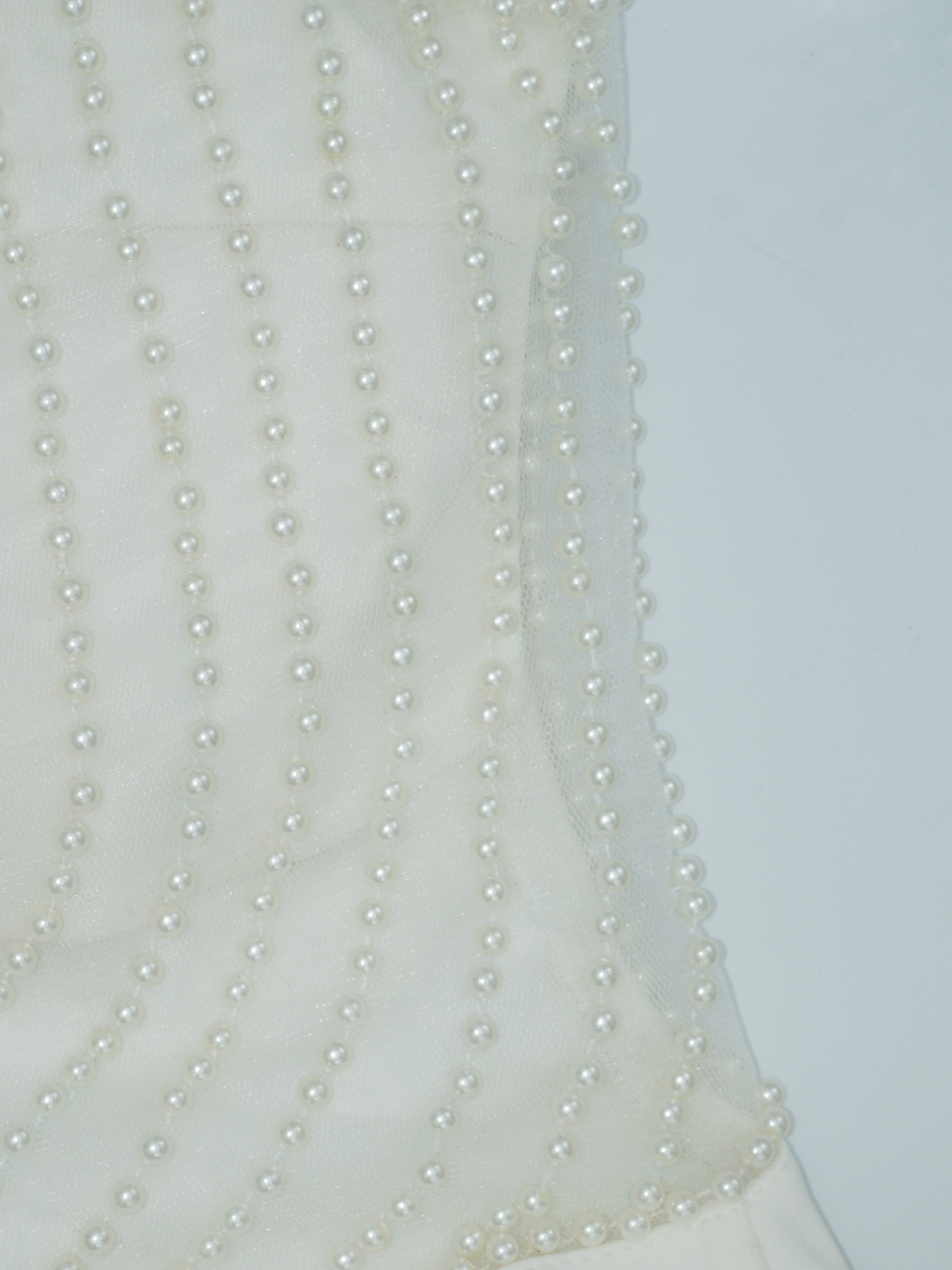 Closeup of the pearl detailing. 